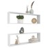 Estante cubo de pared 2 uds madera contrachapada 100x15x30