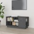 Mueble de TV madera maciza de pino gris 80x35x40,5