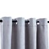 Cortinas opacas con anillas de metal 2 piezas gris 140x225