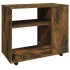 Mesa auxiliar madera contrachapada roble ahumado 70x35x55