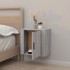 Mesita de noche de pared gris Sonoma 50x30x47