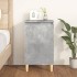 Mesita de noche madera contrachapada gris hormigón 40x35x70