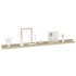 Estantes de pared 4 unidades roble Sonoma 100x9x3