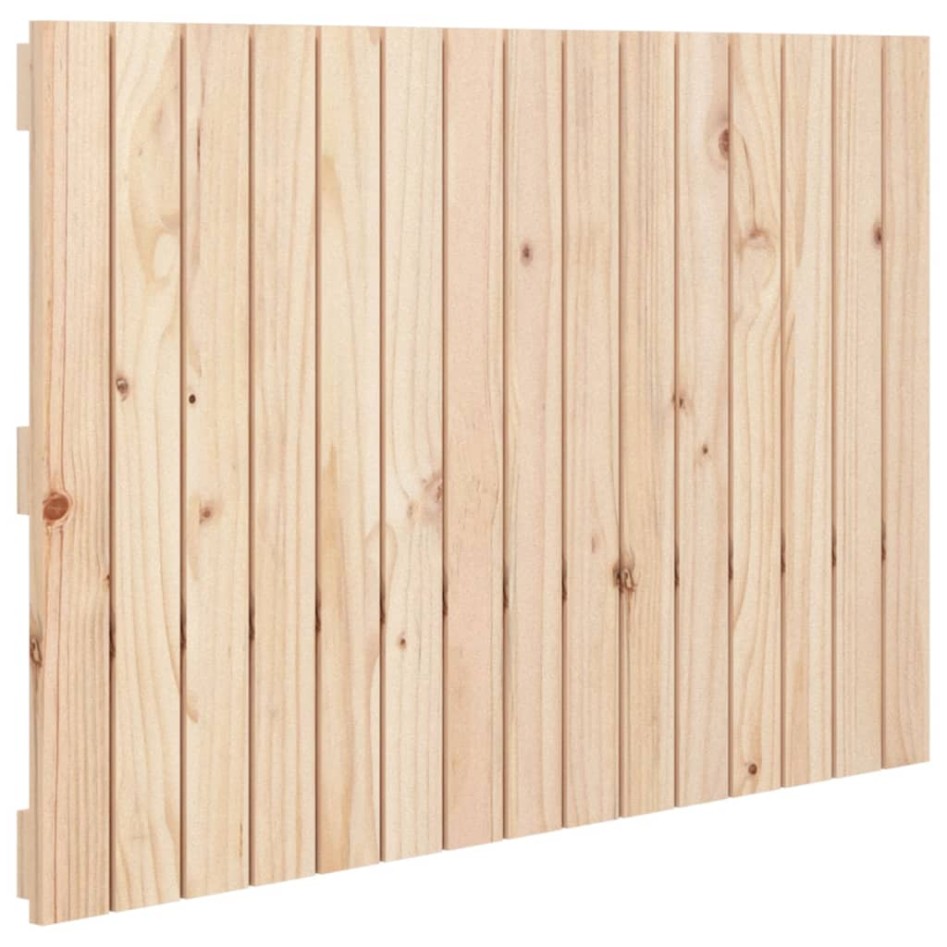Cabecero de cama de pared madera maciza de pino 95,5x3x60