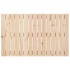 Cabecero de cama de pared madera maciza de pino 95,5x3x60