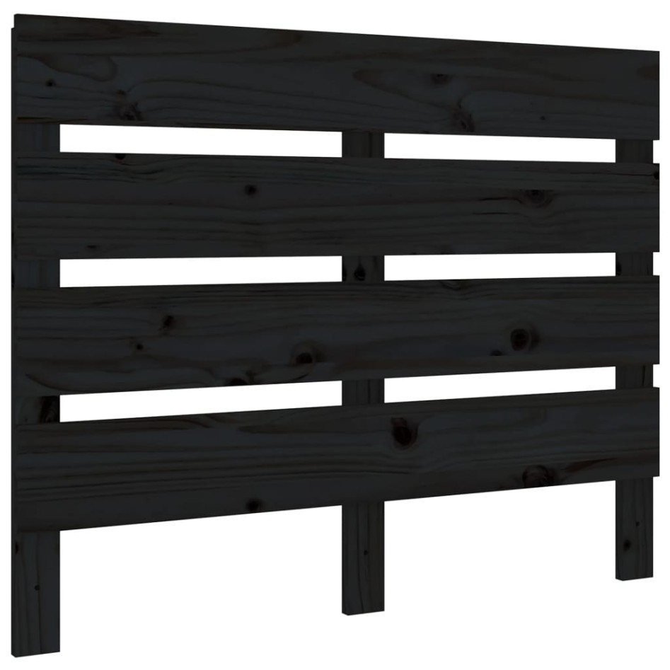Cabecero de cama madera maciza de pino negro 100x3x80