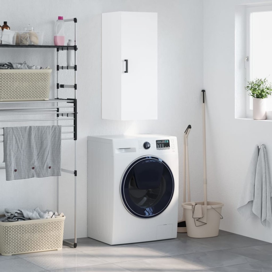 Armario de pared blanco 34,5x34x90