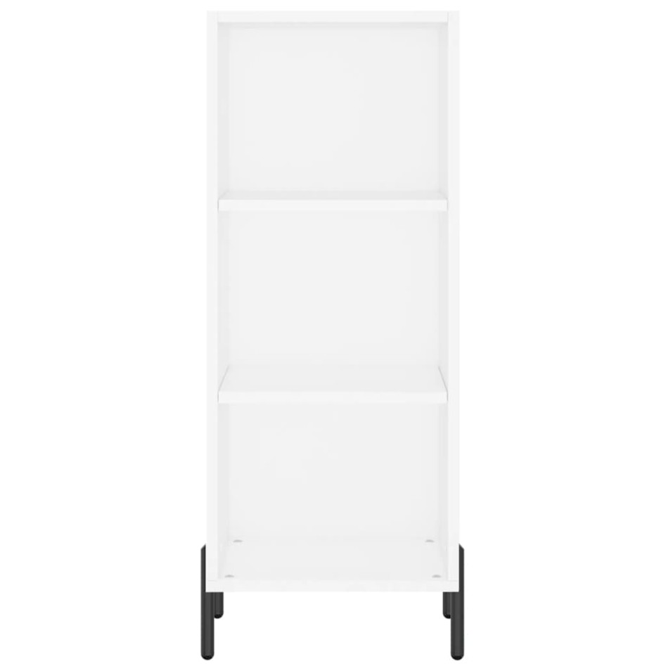 Aparador de madera de ingeniería blanco 34,5x32,5x90