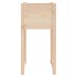 Jardinera de madera maciza de pino 40x40x81