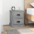 Mesita de noche madera contrachapada gris hormigón