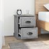 Mesita de noche madera contrachapada gris hormigón