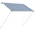 Toldo retráctil 150x150 cm azul y
