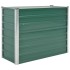 Arriate de jardín de acero galvanizado verde 100x40x77