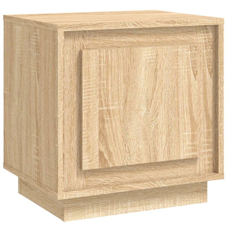 Mesita de noche madera contrachapada roble sonoma 44x35x45