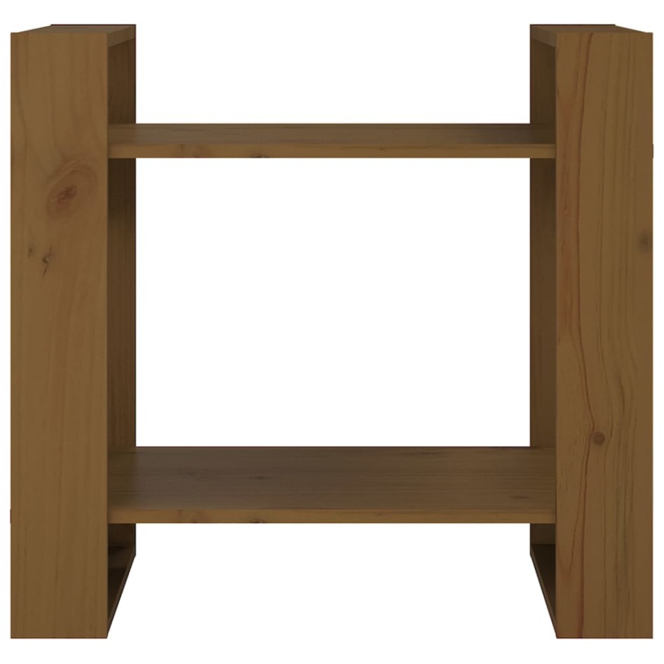Estantería/divisor de espacios pino marrón miel 60x35x57