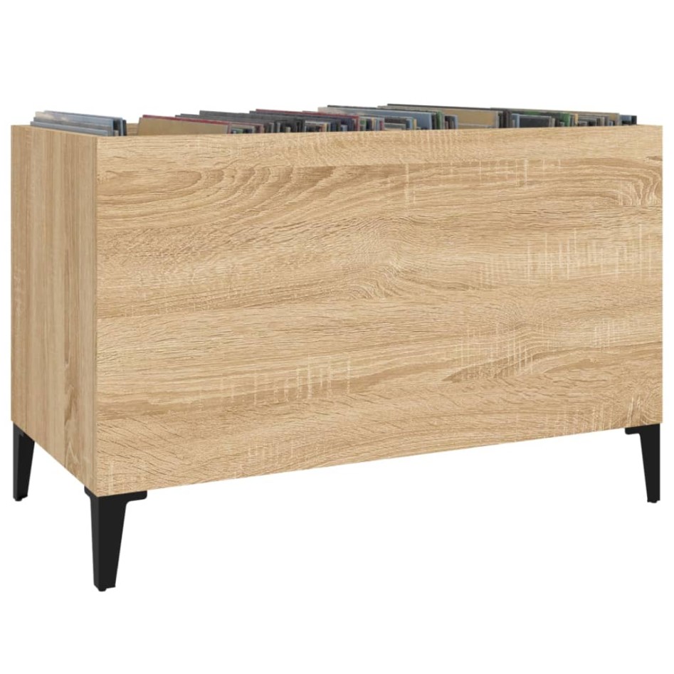 Mueble discos madera contrachapada roble Sonoma 74,5x38x48