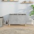 Mueble discos madera contrachapada gris hormigón 74,5x38x48