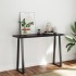 Tablero mesa madera tratada borde vivo marrón 120x40x(2-4)