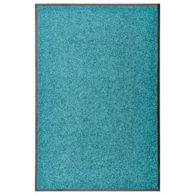 Felpudo lavable azul cian 60x90