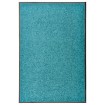 Felpudo lavable azul cian 60x90 cm