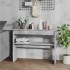 Mesa consola madera contrachapada gris Sonoma 102x30x80