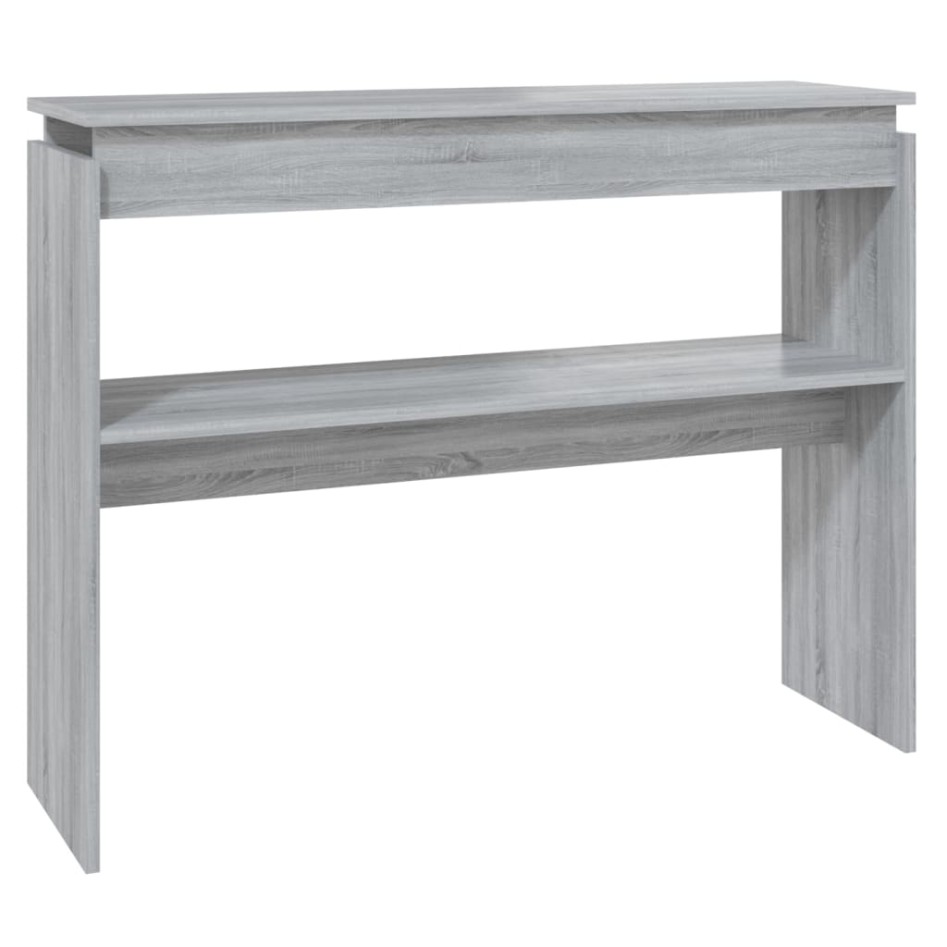 Mesa consola madera contrachapada gris Sonoma 102x30x80