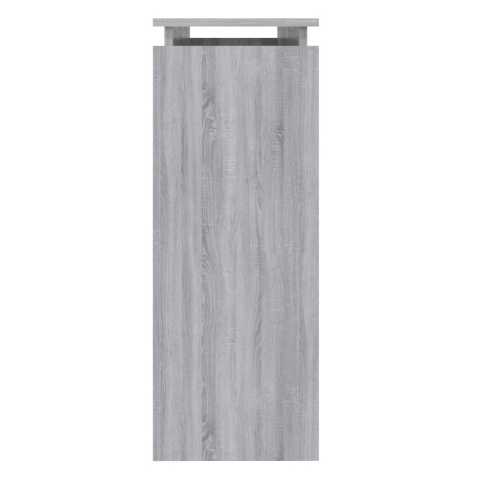Mesa consola madera contrachapada gris Sonoma 102x30x80