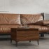 Mesa auxiliar madera contrachapada roble marrón 50x46x35