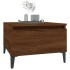 Mesa auxiliar madera contrachapada roble marrón 50x46x35