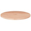 Superficie de mesa redonda madera de roble sin tratar Ø50x1,5cm
