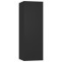Mueble para TV madera contrachapada negro 30,5x30x90