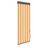 Estor enrollable de exterior blanco y naranja 60x250