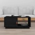 Mesa de centro de madera maciza de pino negro 80x50x35,5