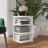 Armario auxiliar madera contrachapada blanco brillo 35x35x55