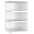 Armario auxiliar madera contrachapada blanco brillo 35x35x55