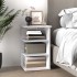 Armario auxiliar madera contrachapada blanco brillo 35x35x55