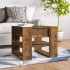 Mesa de centro madera de ingeniería roble ahumado 55,5x55x45