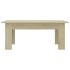 Mesa de centro madera contrachapada color roble 100x60x42