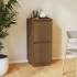 Aparador de madera maciza de pino marrón miel 31,5x34x75