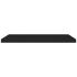 Estantes flotantes de pared 2 uds MDF negro 90x23,5x3,8