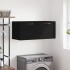 Armario de pared madera de ingeniería negro 80x36,5x35