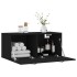 Armario de pared madera de ingeniería negro 80x36,5x35