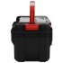 Caja de herramientas negra y roja 45x28x26,5