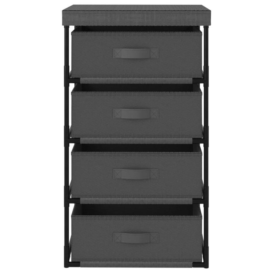 Estante de almacenamiento 4 cestas de tela acero