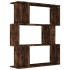 Estantería/Biombo madera aglomerada roble ahumado 80x24x96