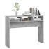 Mesa consola madera de ingeniería gris hormigón 105x30x80
