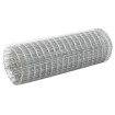 Alambrada de gallinero acero galvanizado plateada 25x0,5 m