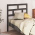 Cabecero de cama madera maciza de pino gris 96x4x100