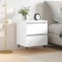 Mesita de noche madera contrachapada blanco 40x35x50