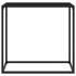 Mesa consola vidrio templado negro 80x35x75